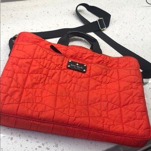 Quilted orange Kate spade laptop case